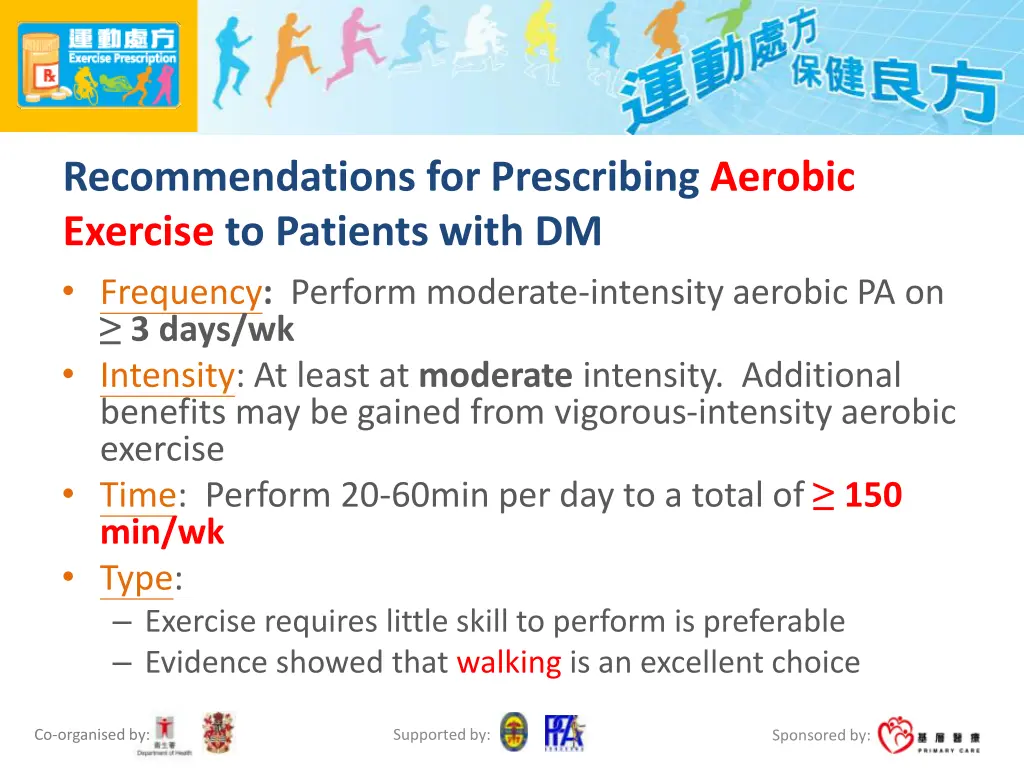 recommendations for prescribing aerobic exercise