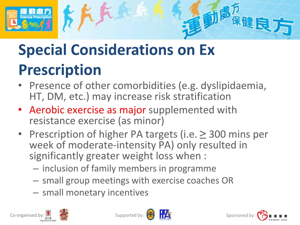 special considerations on ex prescription