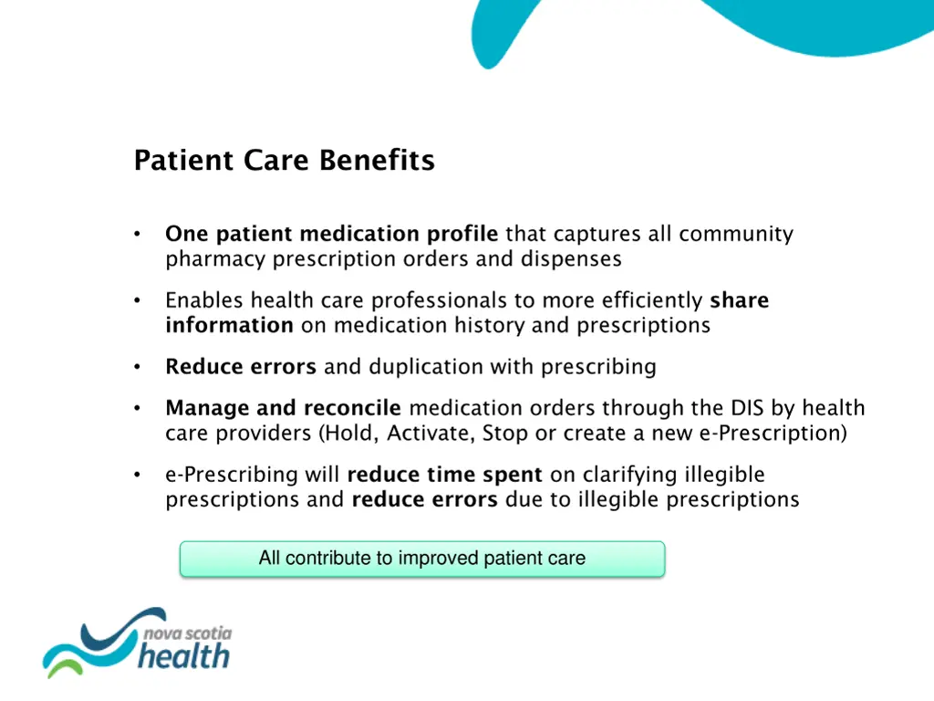 patient care benefits