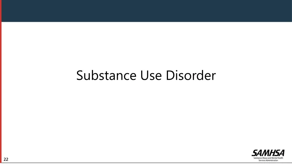 substance use disorder