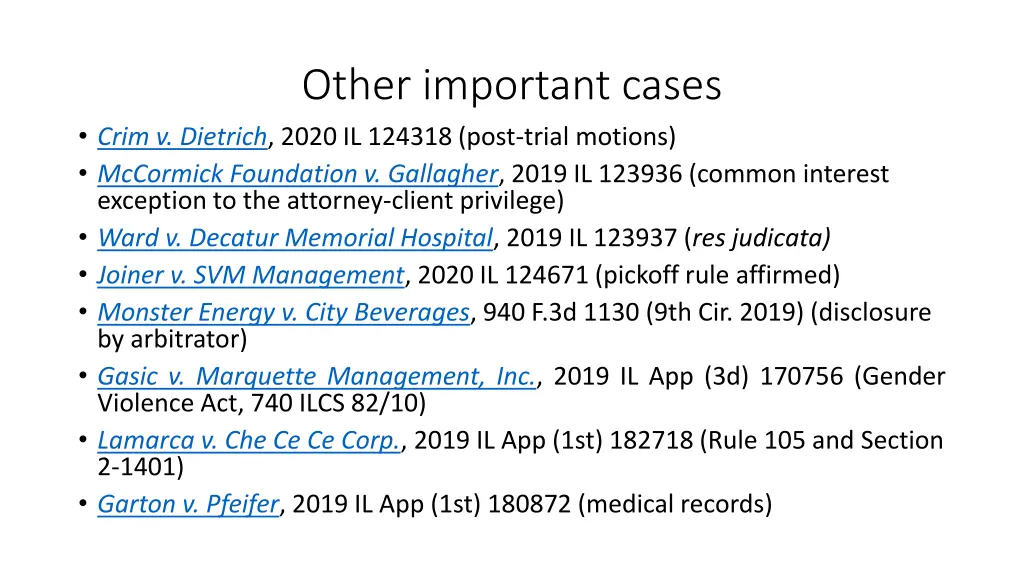 other important cases 1