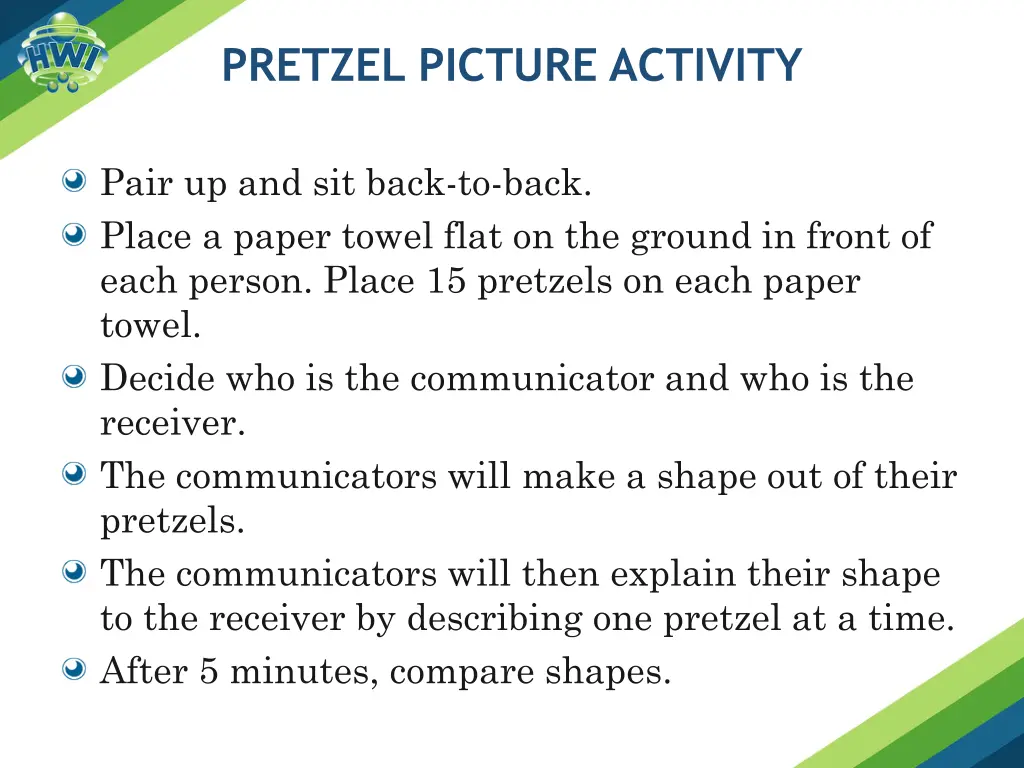 pretzel picture activity