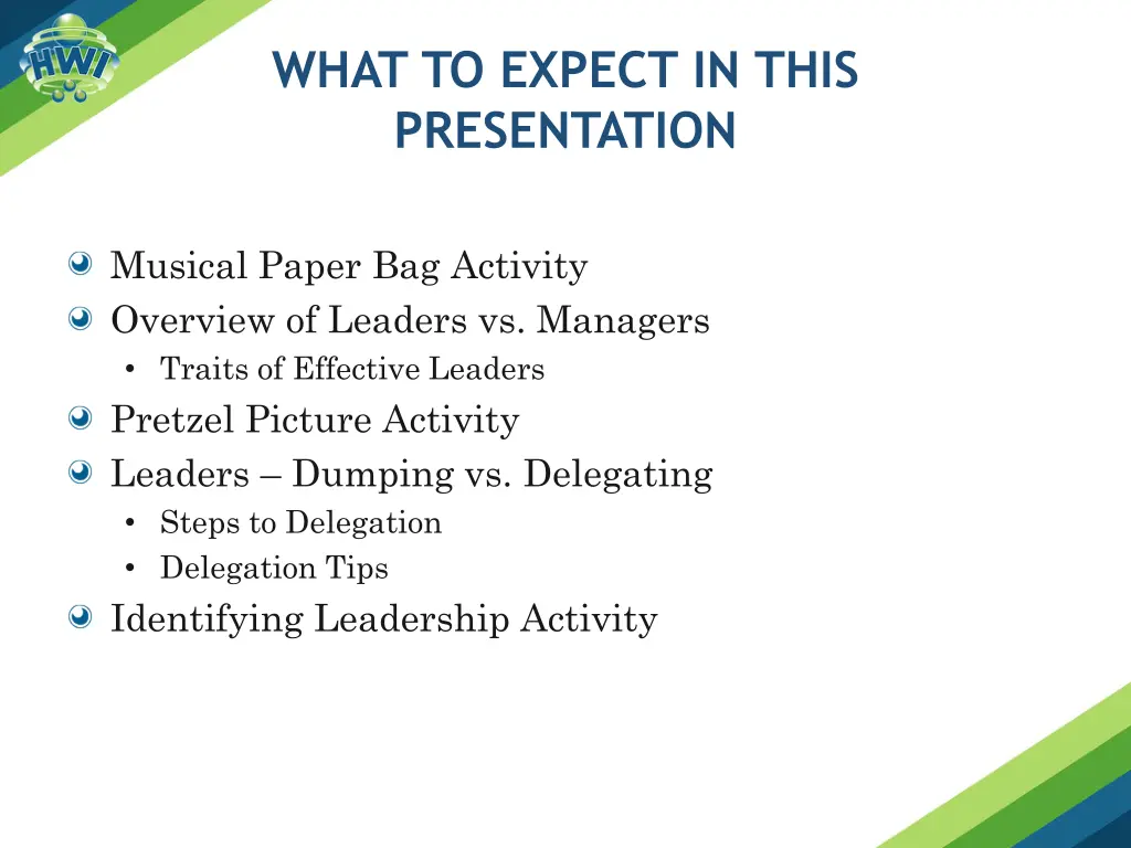 what to expect in this presentation