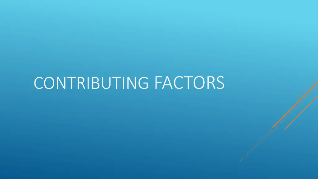 contributing factors