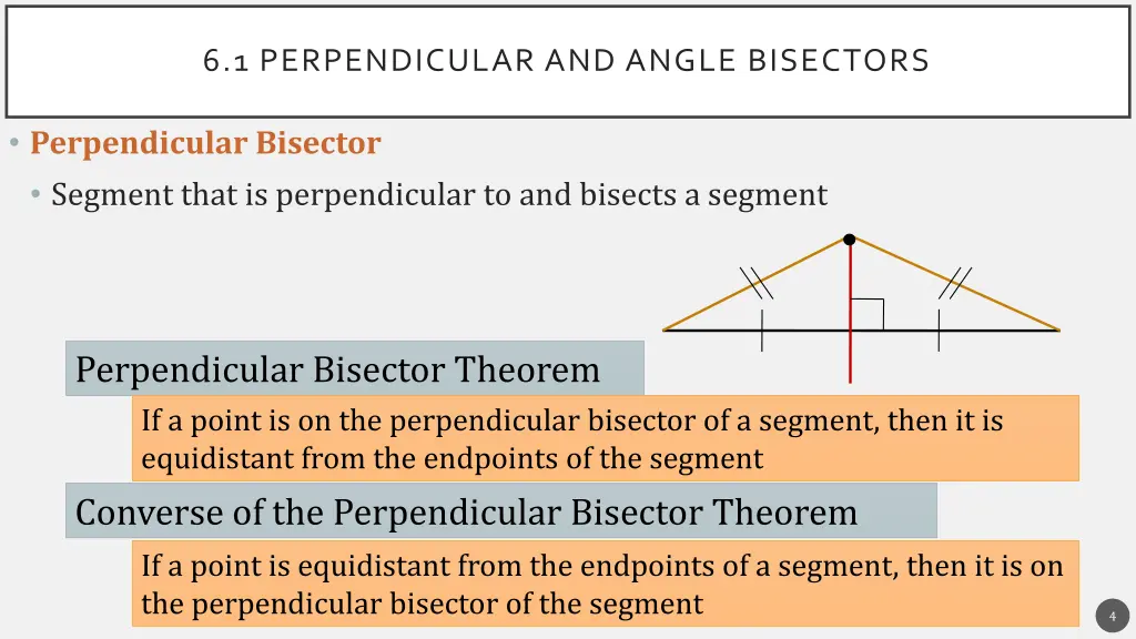 6 1 perpendicular and angle bisectors 1