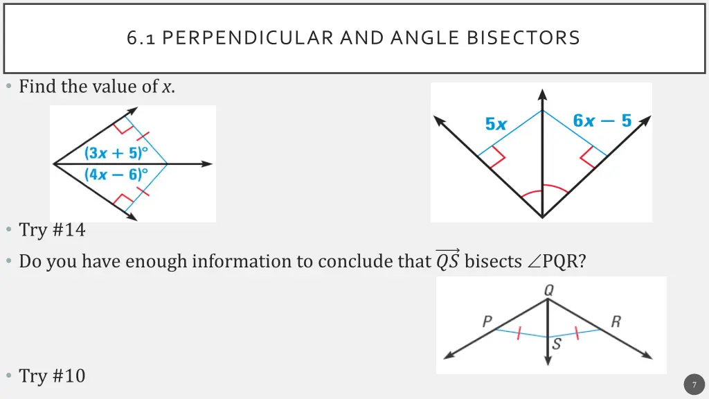 6 1 perpendicular and angle bisectors 4