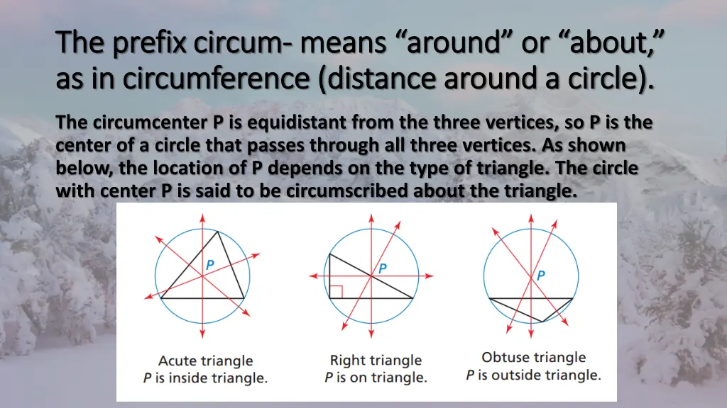 the prefix circum the prefix circum means around