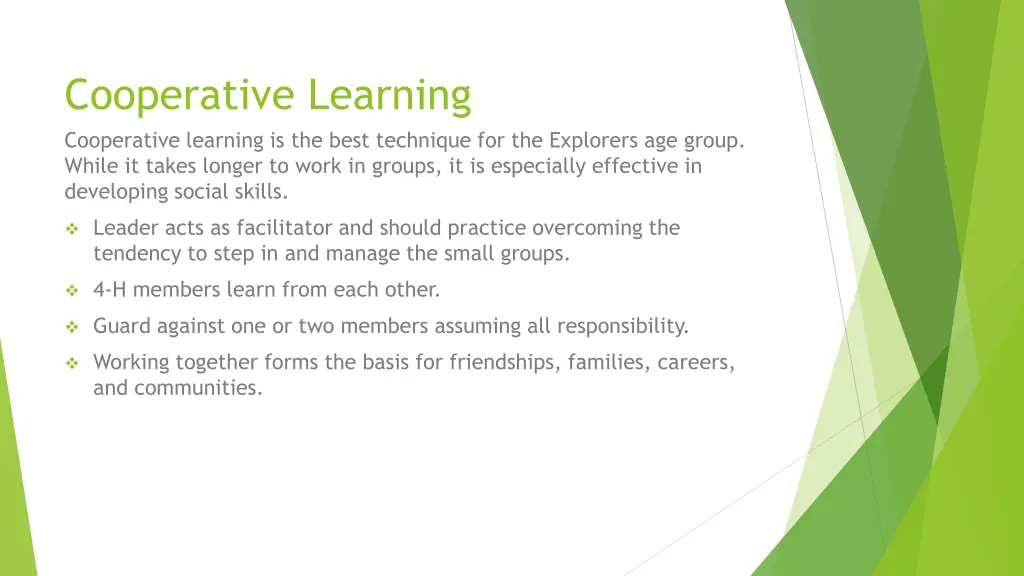 cooperative learning cooperative learning