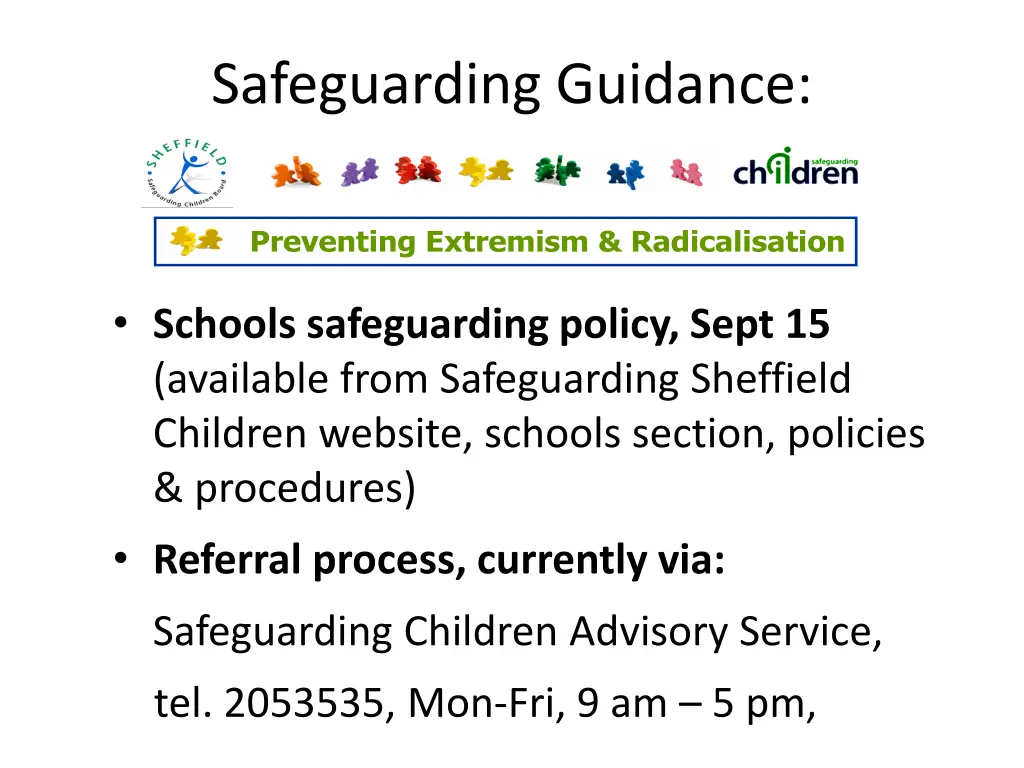 safeguarding guidance