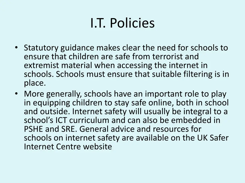 i t policies