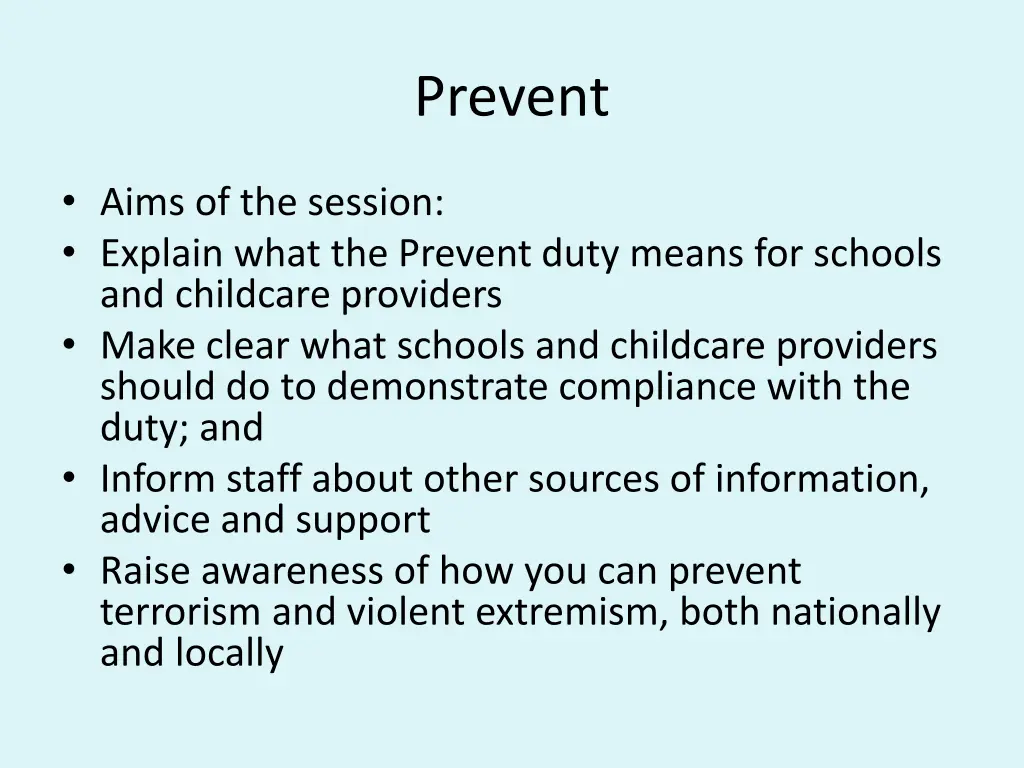 prevent