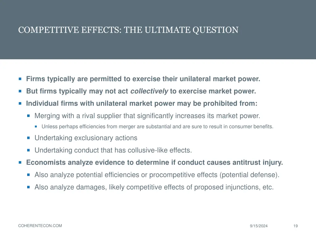 competitive effects the ultimate question