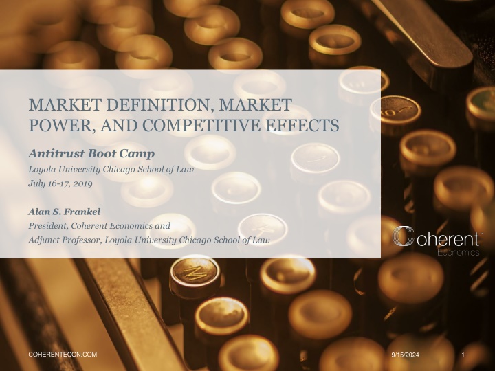 market definition market power and competitive