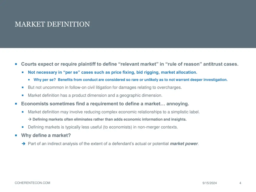 market definition