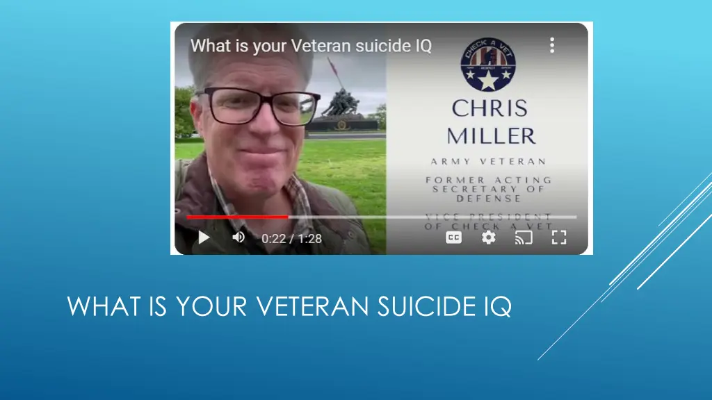 what is your veteran suicide iq