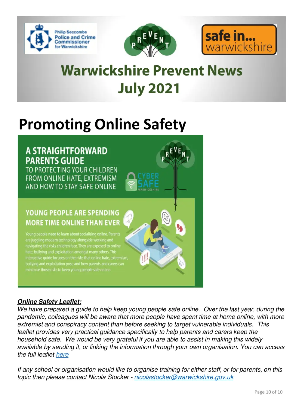 promoting online safety