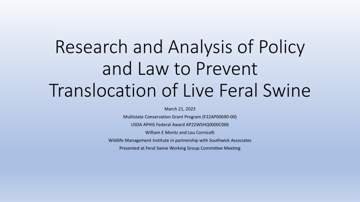 research and analysis of policy