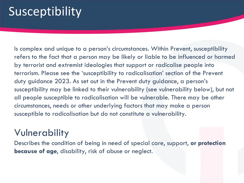 susceptibility