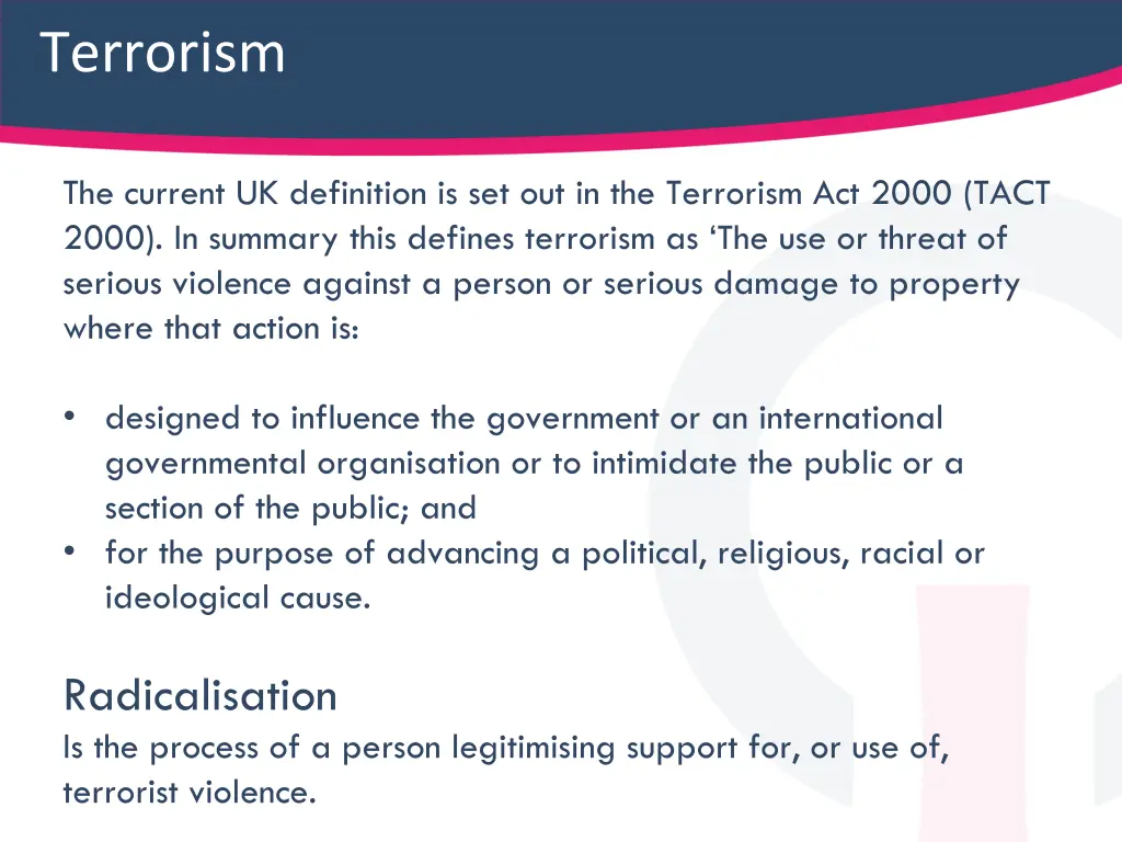 terrorism