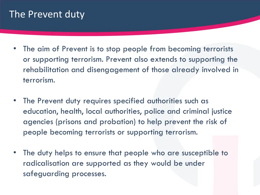 the prevent duty