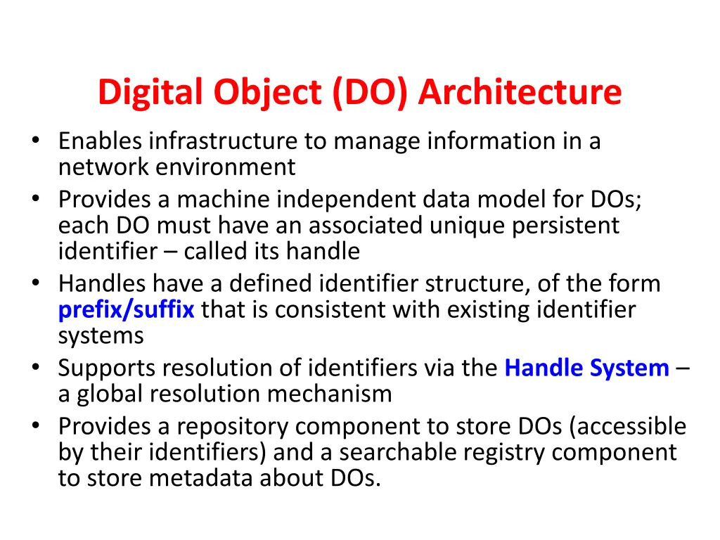 digital object do architecture enables