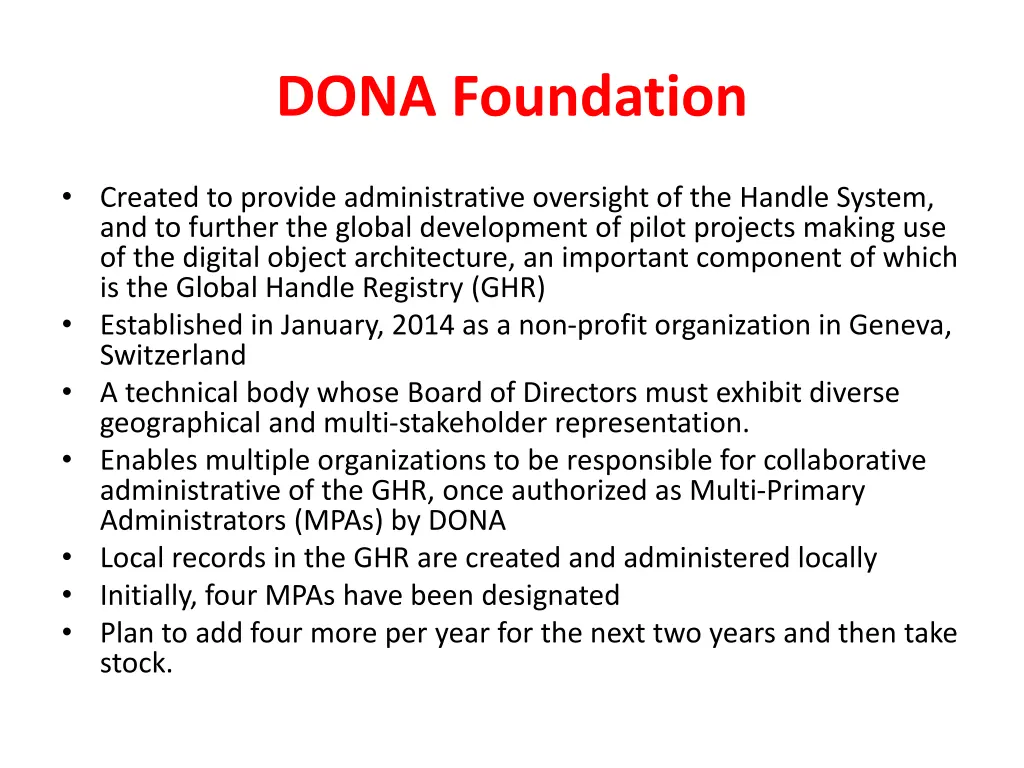 dona foundation