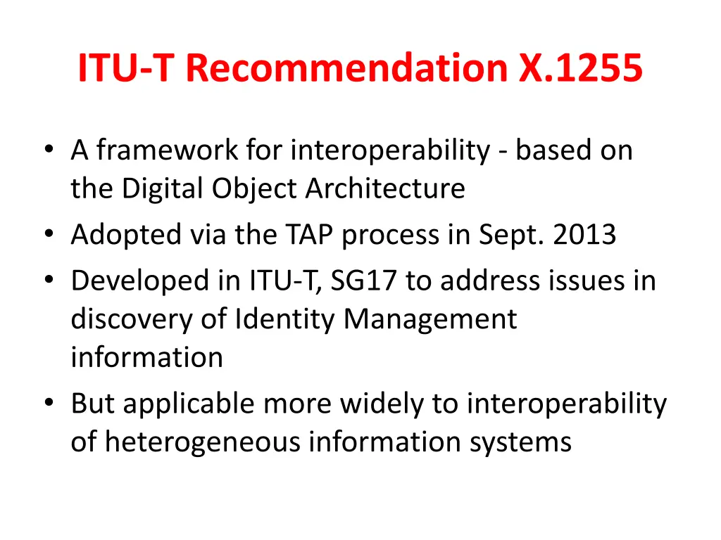 itu t recommendation x 1255