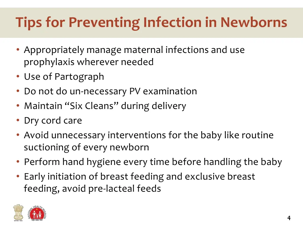 tips for preventing infection in newborns