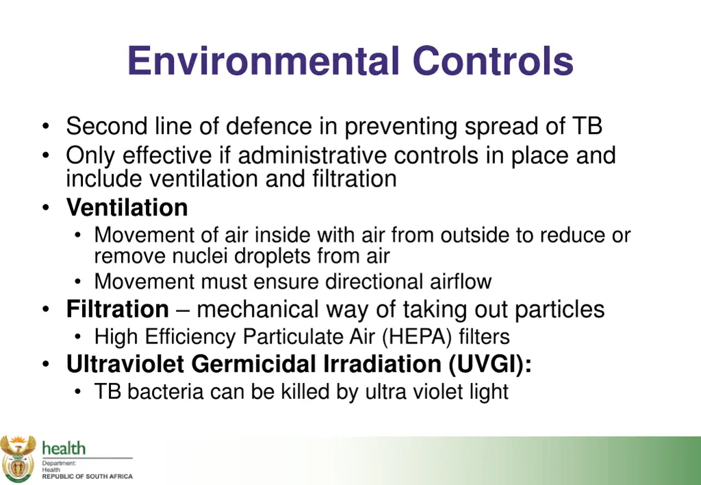 environmental controls