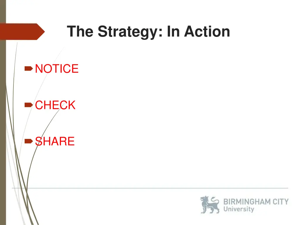 the strategy in action 4