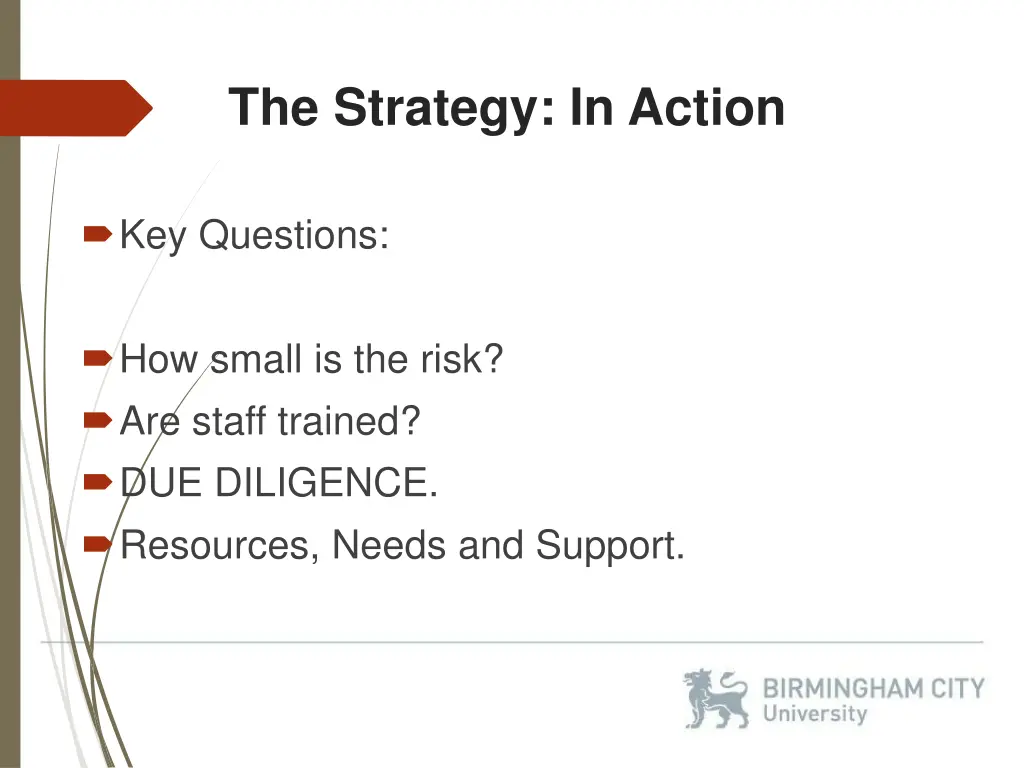 the strategy in action 7