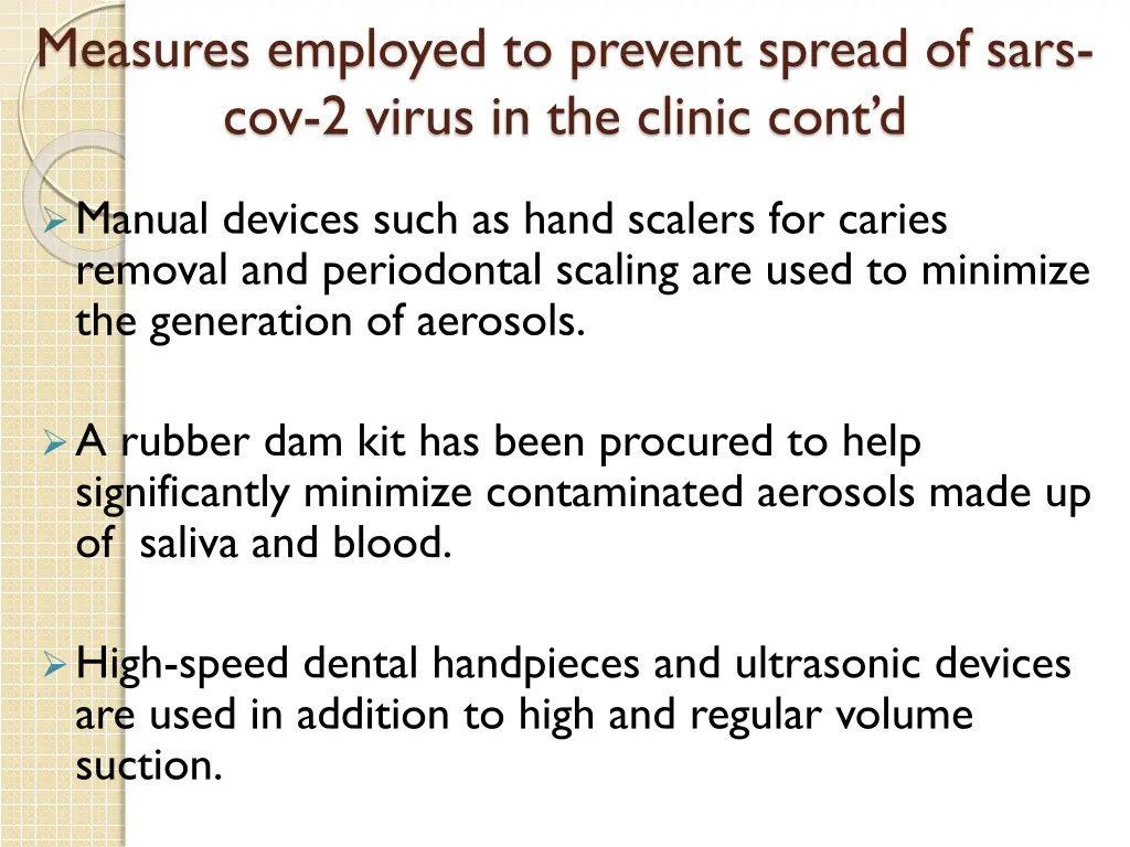 measures employed to prevent spread of sars 1