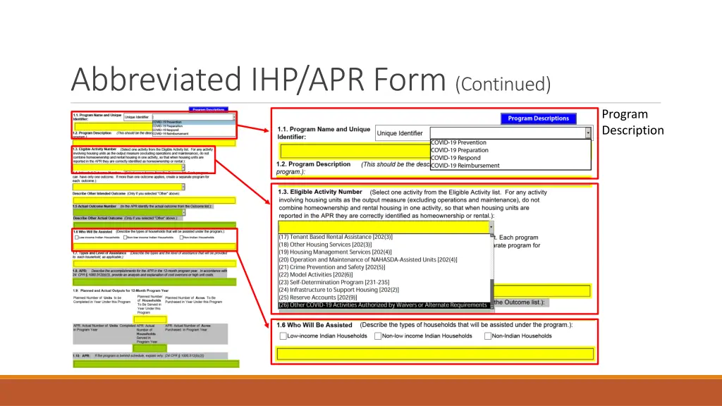 abbreviated ihp apr form continued 1