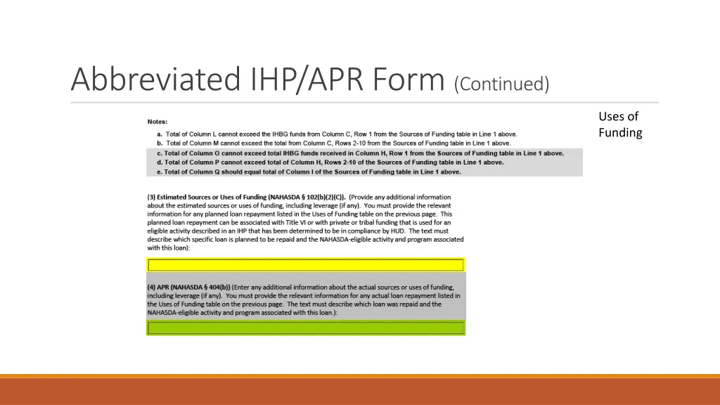 abbreviated ihp apr form continued 4