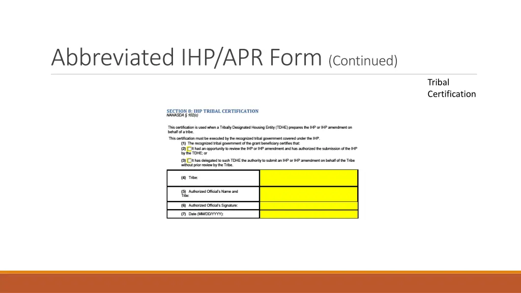 abbreviated ihp apr form continued 6