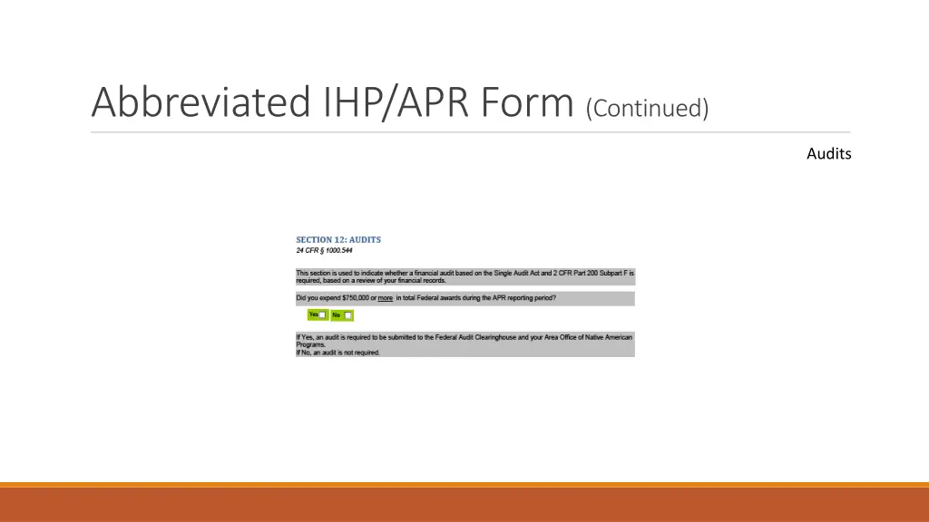 abbreviated ihp apr form continued 8