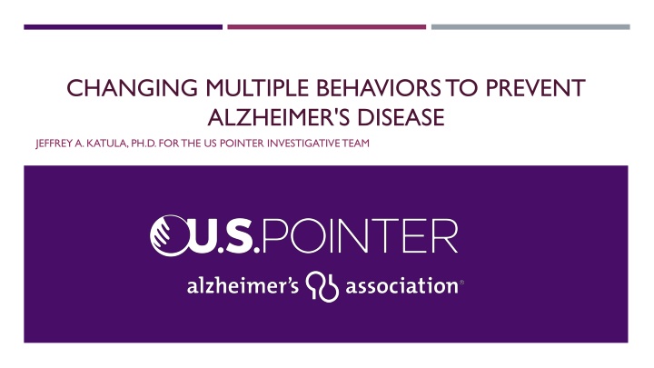 changing multiple behaviors to prevent alzheimer