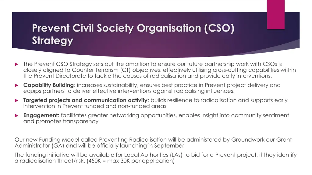 prevent civil society organisation cso strategy