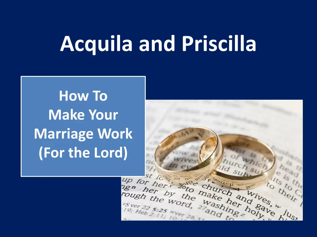 acquila and priscilla