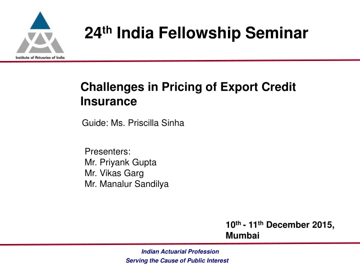 24 th india fellowship seminar