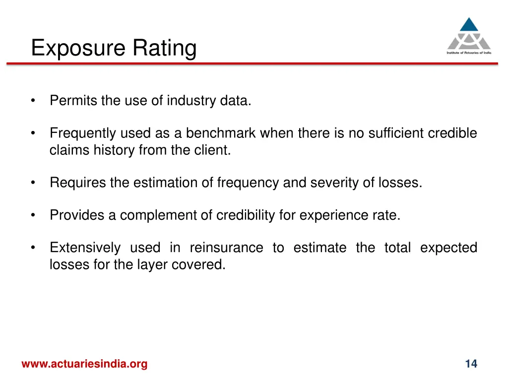 exposure rating