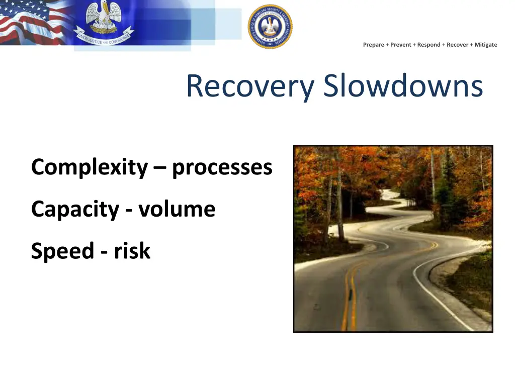 prepare prevent respond recover mitigate 24