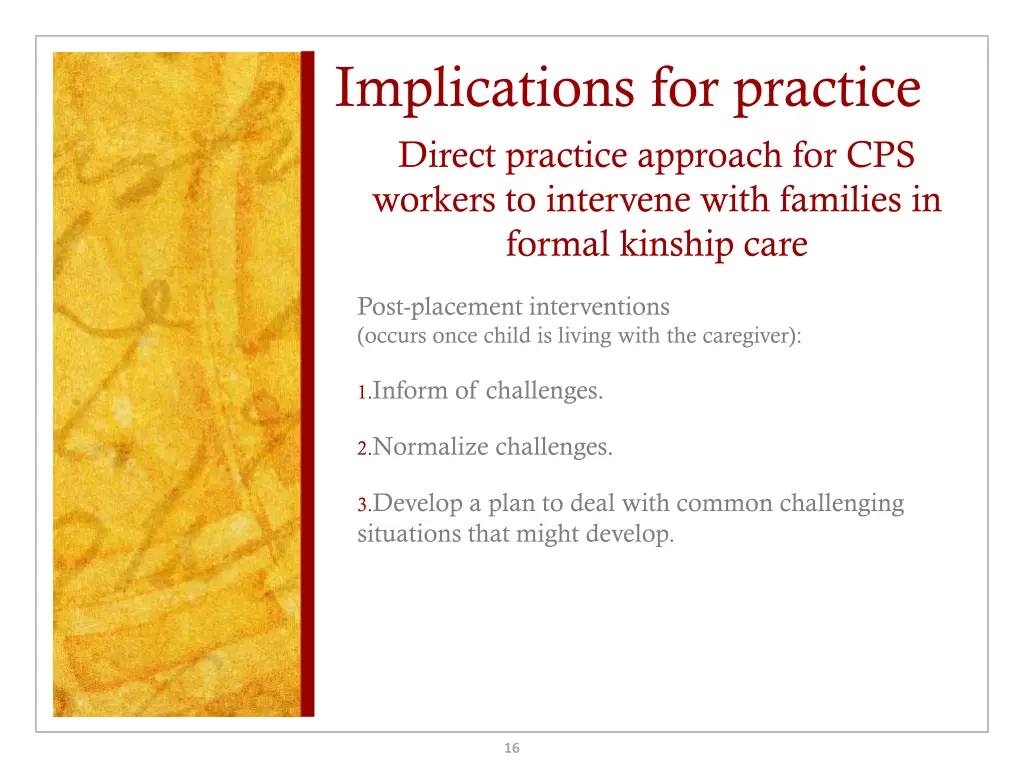 implications for practice direct practice 1