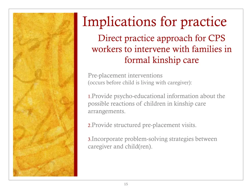 implications for practice direct practice