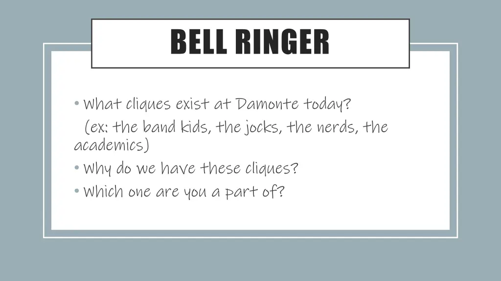 bell ringer