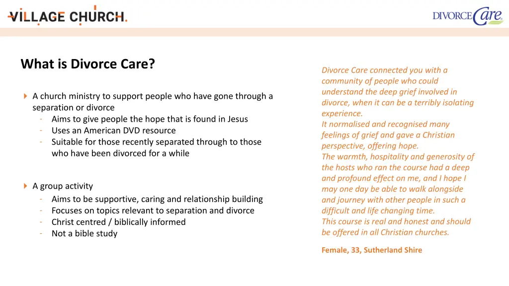 what is divorce care