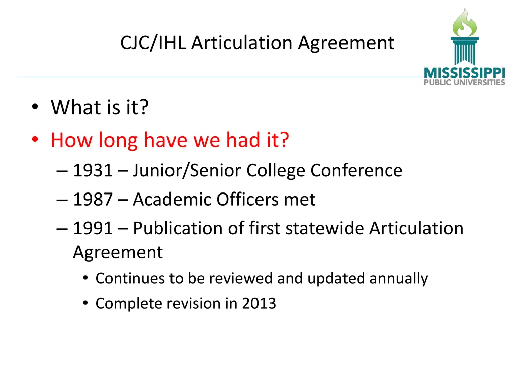 cjc ihl articulation agreement 2