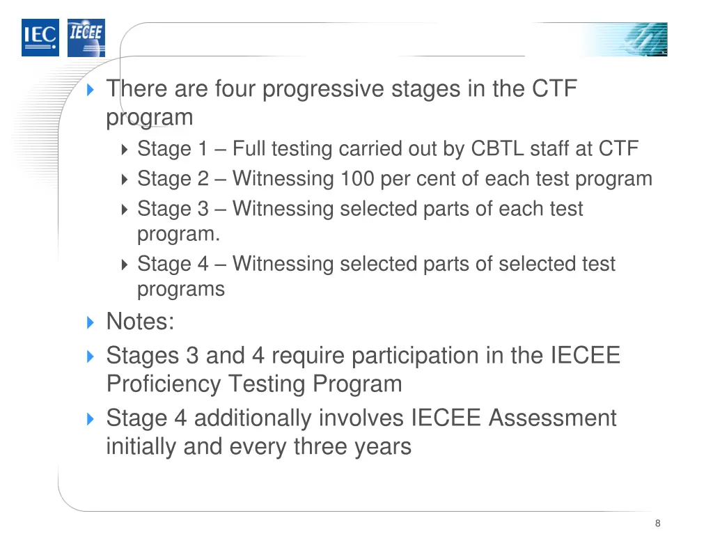 there are four progressive stages