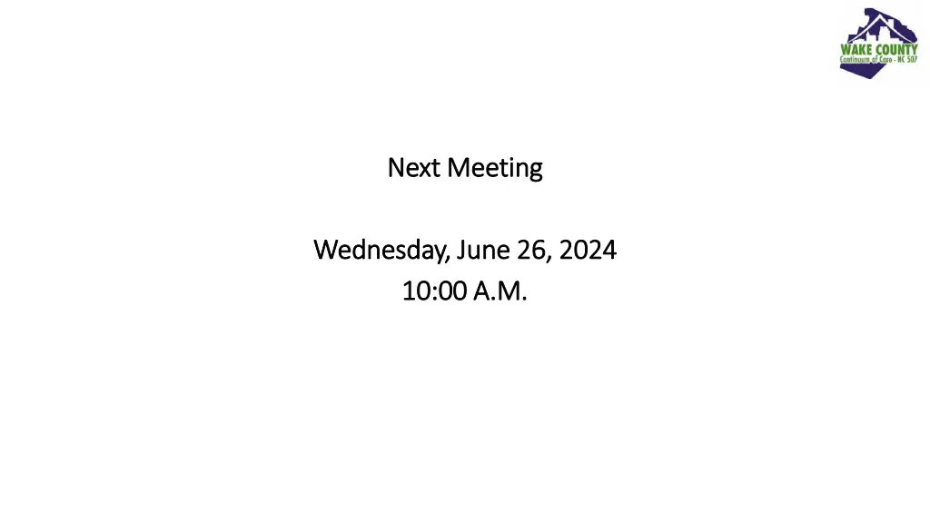 next meeting next meeting