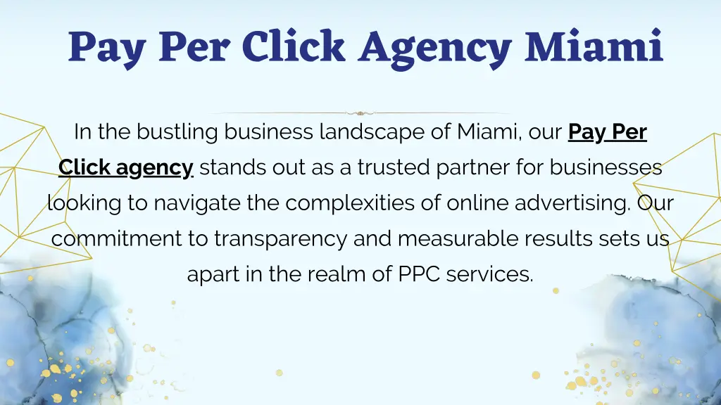 pay per click agency miami